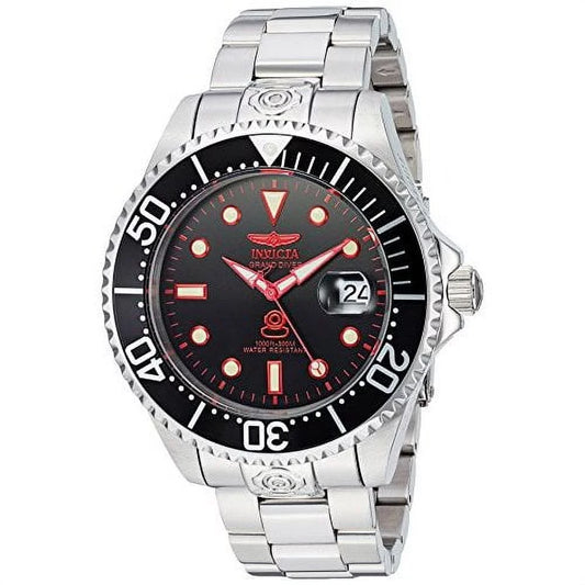 & Bracelet Analog DIVER Men's 24764 Black Invicta Automatic Case PRO Watch Steel Dial